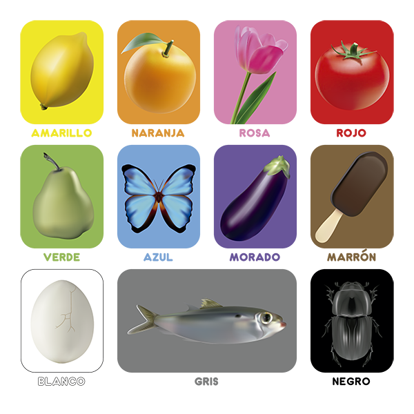 tabla colores niños